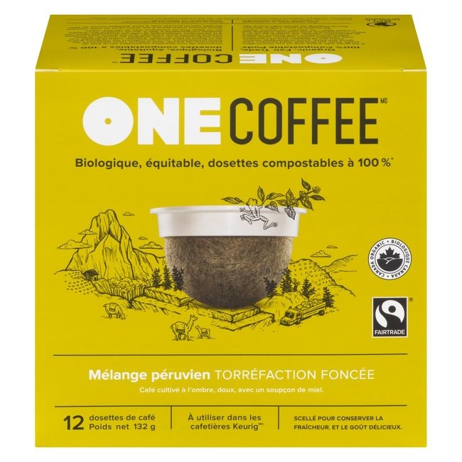 Organic Peruvian Blend Dark Roast Coffee Pod