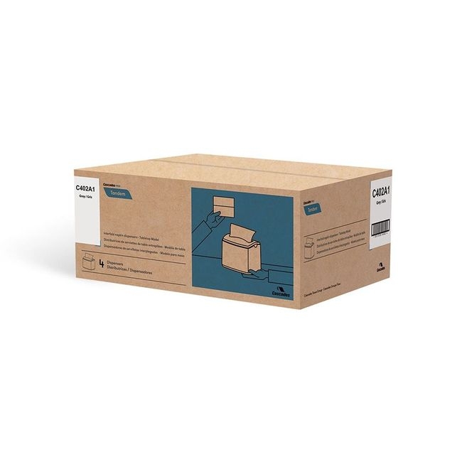 PRO Tandem Grey Tabletop Interfold Napkins Dispenser