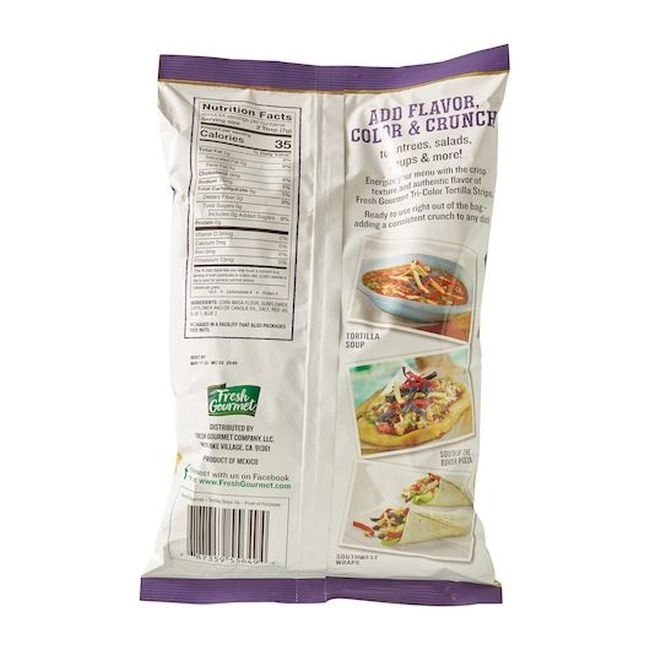 Tri-color Tortilla Strips Salad Topping
