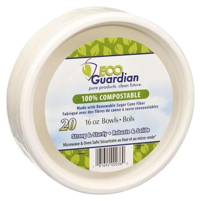 16 Ounce Round Compostable Bowls
