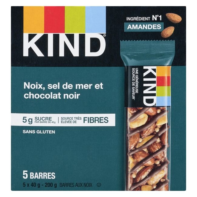 40 g Nuts Sea Salt and Dark Chocolate Bar