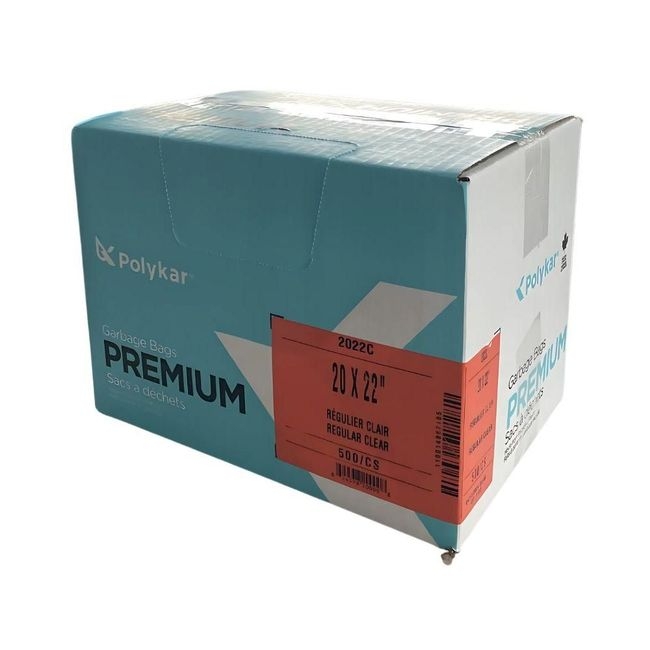 20 x 22 in Clear Regular Garbage Bag