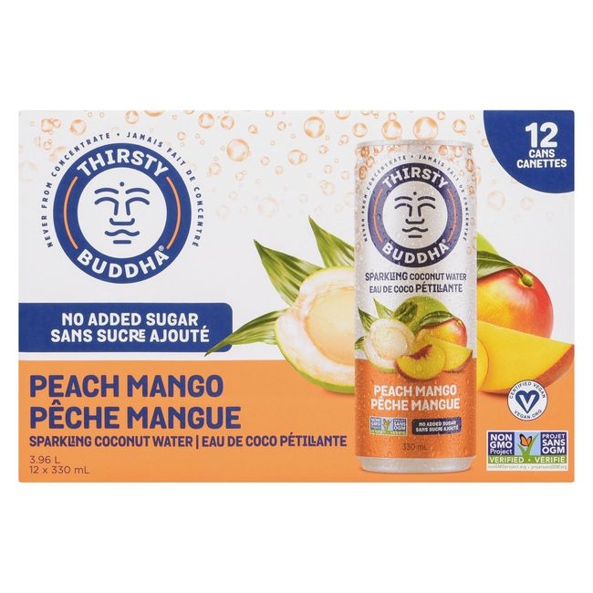 Peach Mango Sparkling Coconut Water