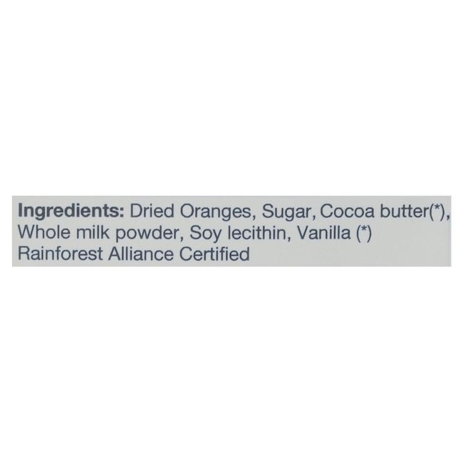 White Chocolate Drizzled Orange Chips