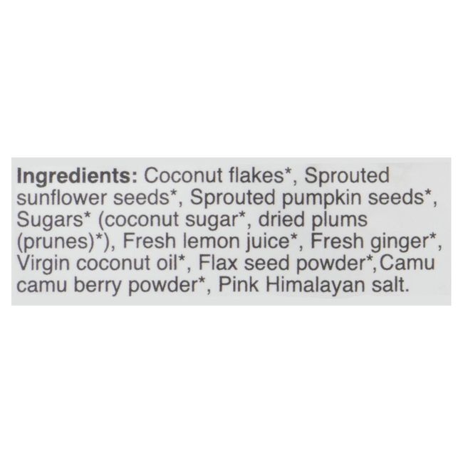 Raw Lemon Ginger with Camu Camu Crunch Granola