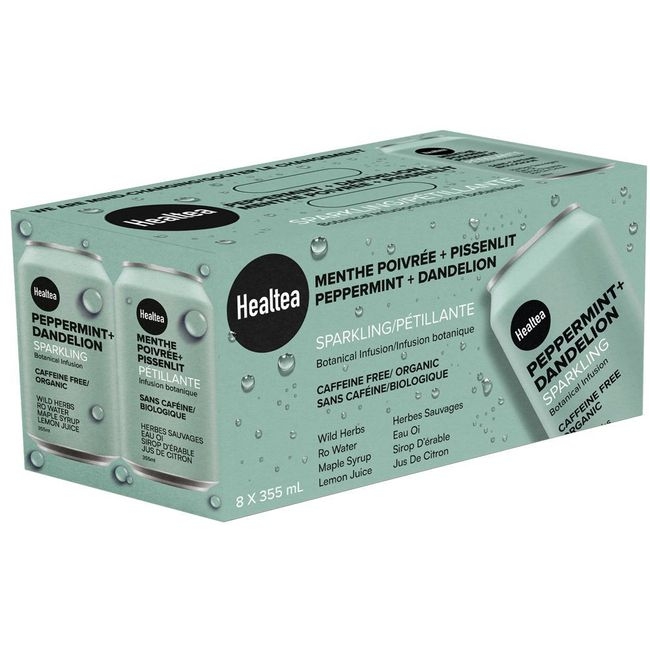 355 mL Peppermint Dandelion Sparkling Tea