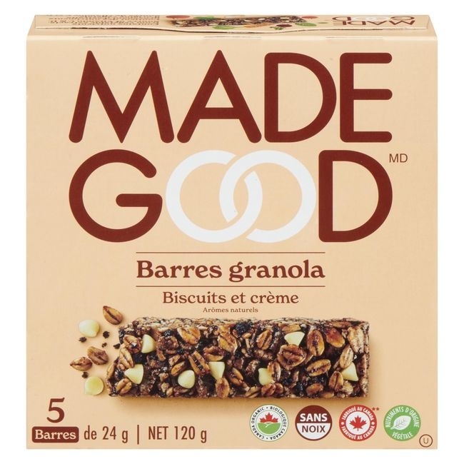 Cookies and Crème Granola Bar