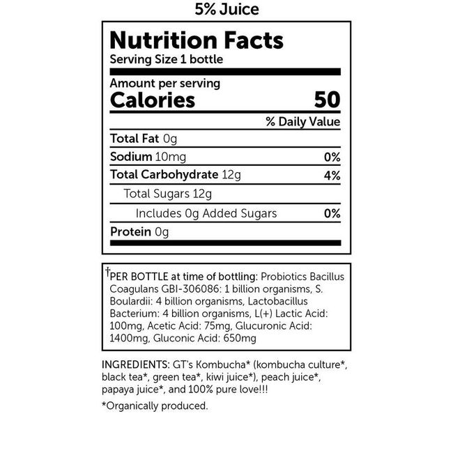 Peach Paradise Kombucha