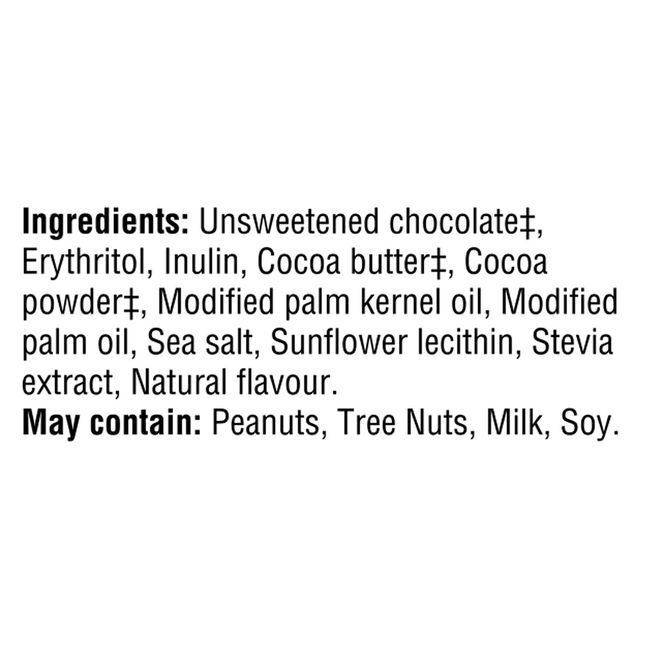 70 Percent Cacao Sea Salt Extra Dark Chocolate Style Bar