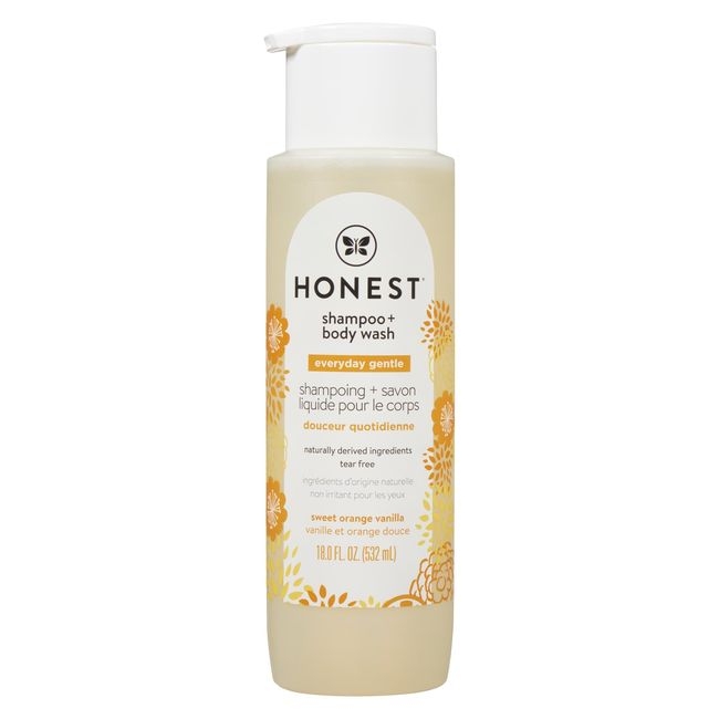 Everyday Gentle Sweet Orange Vanilla Shampoo and Body Wash, 532 Milliliter