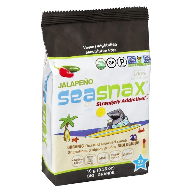 Organic Jalapeno Grab and Go Seaweed Snack