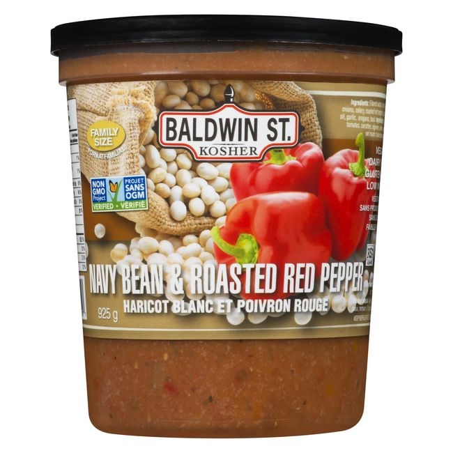 Navy Bean and Roasted Red Pepper Soup