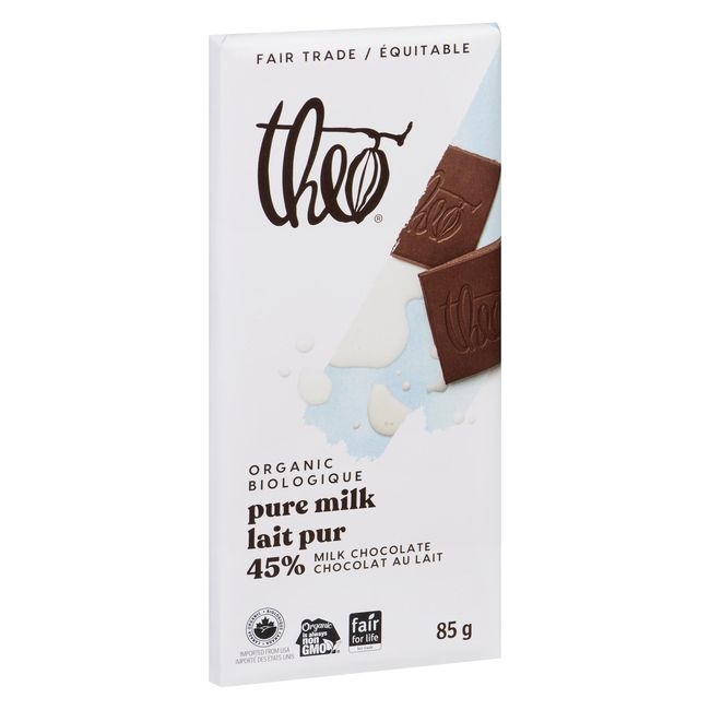 Organic Pure 45 Percent Milk Chocolate Bar