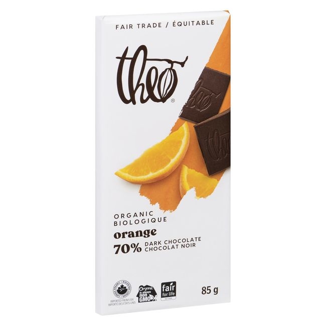 Organic Orange 70 Percent Dark Chocolate Bar