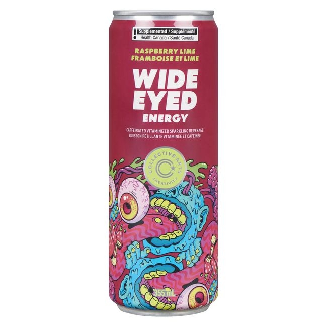 Wide Eyed Raspberry Lime Energy Drink