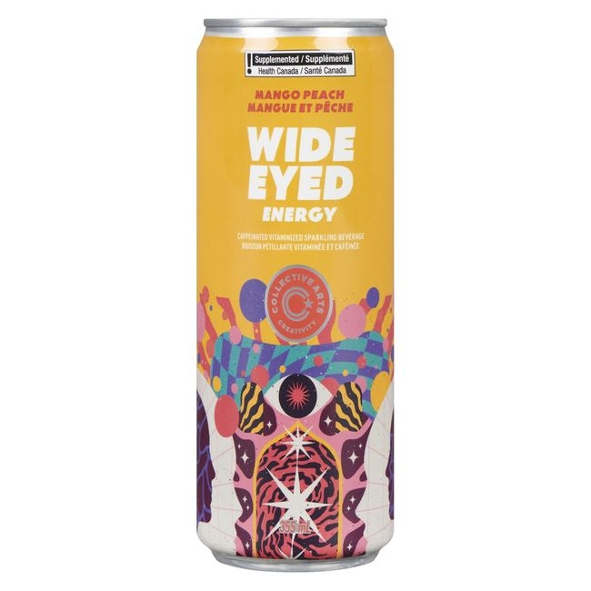 Wide Eyed Mango Peach Energy Drink