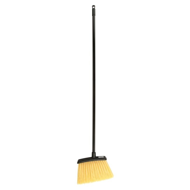 4688500 Duo-Sweep Natural Bristles Unflagged Heavy-duty Angle Broom with Black Metal Handle, 48 in Height