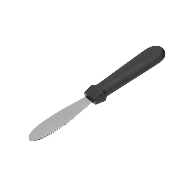 Serrated Sandwich Spreader with Black Handle