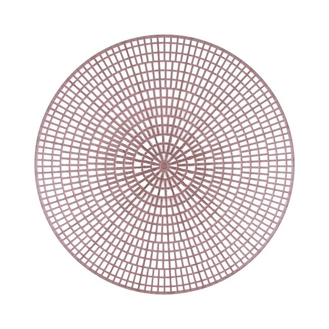 1420-01 Tray-mate Round Brown Anti-skid Tray Mat, 12.5 in Diameter
