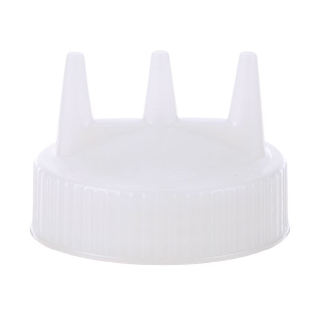 3300-13 Traex Wide Mouth Clear Squeeze Dispenser Tri Tip Cap