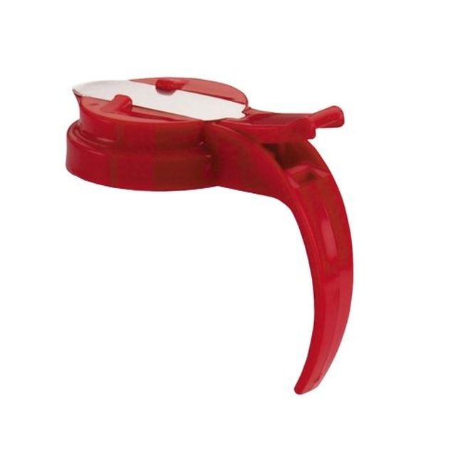 4748T-02 Dripcut Red Plastic Server Top for 48 And 64 oz Syrup Server
