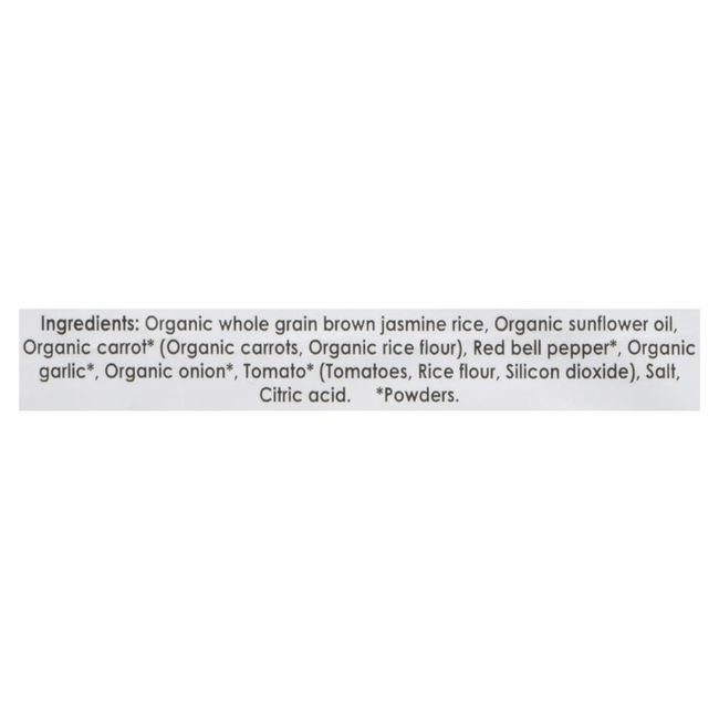 Vegetable Brown Rice Snaps