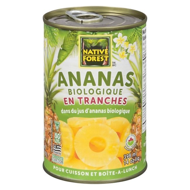 Organic Pineapple Slices in Juice