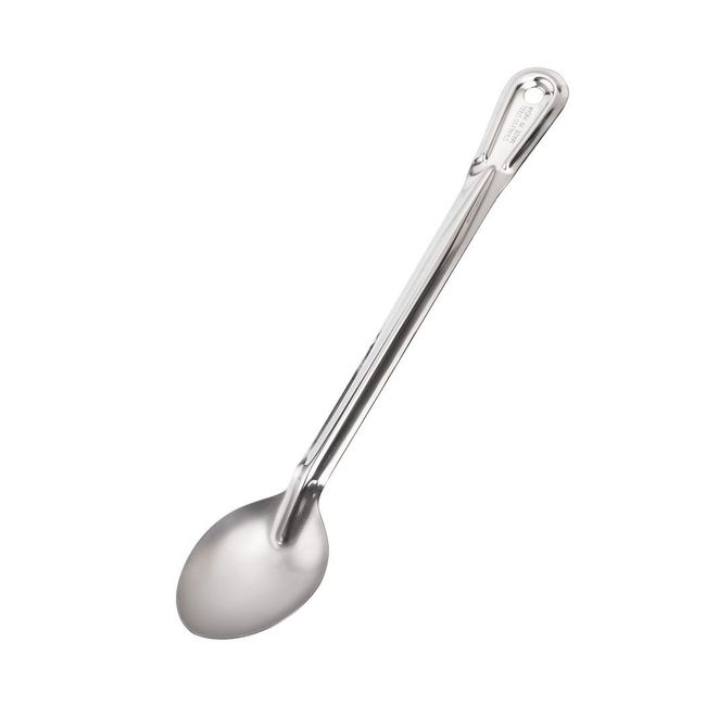 Conventional 1.0 mm Thickness Stainless Steel Solid Serving Spoon