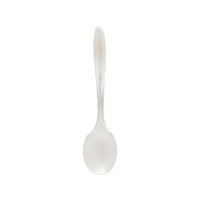 Eclipse 18/8 Stainless Steel Satin Finish Solid Spoon with Brushed Handle