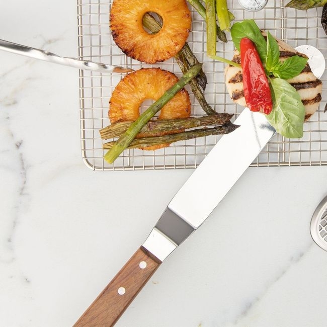 18/8 Stainless Steel Blade Straight Flat Spatula