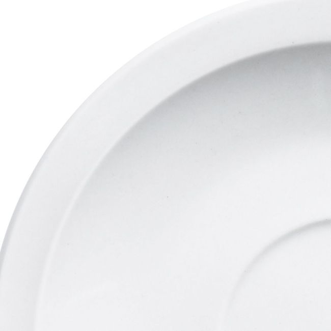 Palm Porcelain White Single Well Saucer