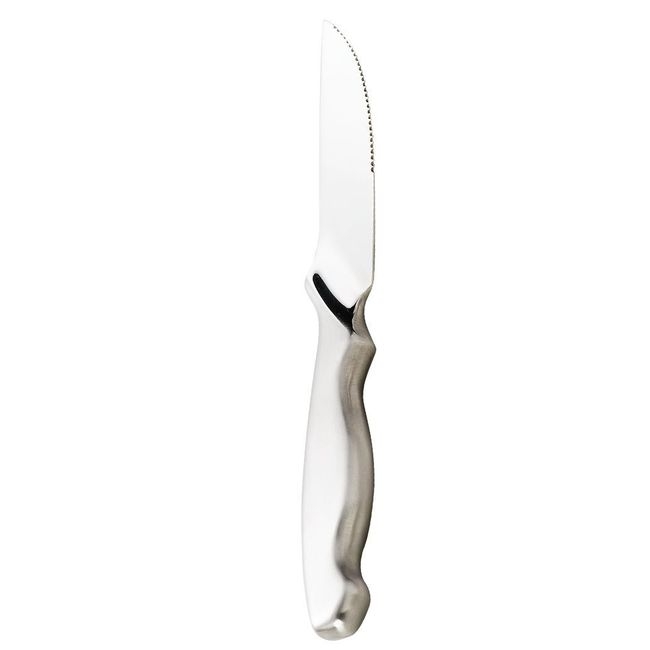Stainless Steel Serrated Pointed Blade Hollow Handle Chateaubriand Steak Knife