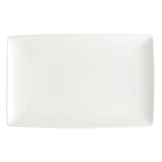 Foundation Porcelain Rectangular Coupe Plate