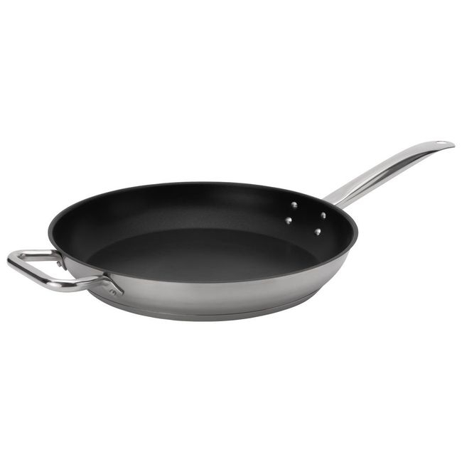 Elements Stainless Steel Non-Stick Excalibur Fry Pan with Helper Handle