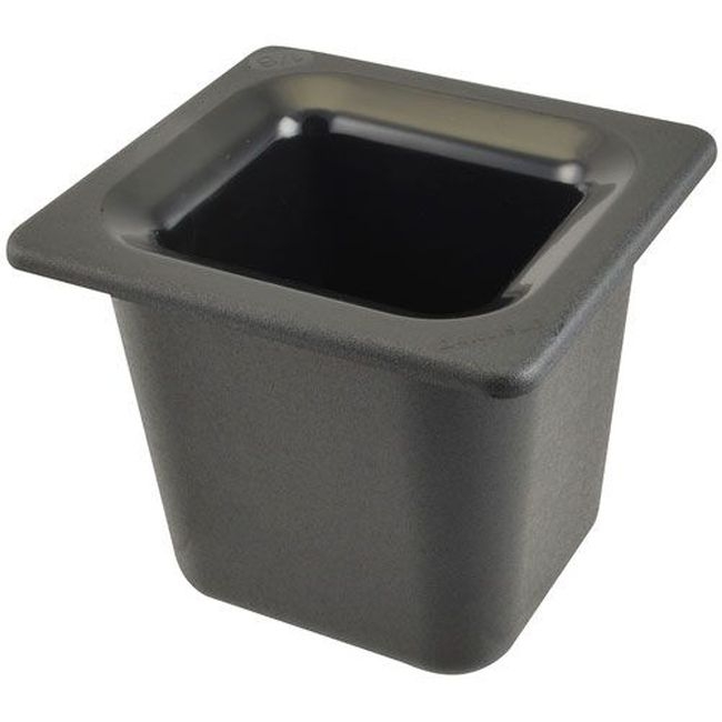 CM110403 Coldmaster Abs Sixth Size Black Deep Food Pan, 1 qt Capacity
