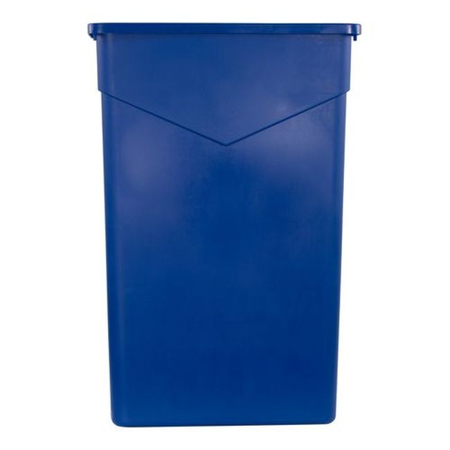 34202314 Trimline Blue Polyethylene Rectangle Waste Container, 23 gal Capacity