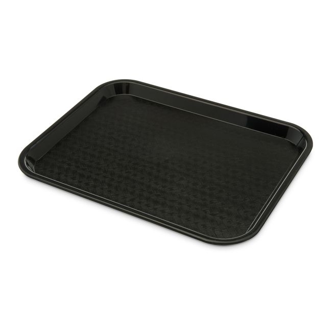 CT101403 Café Polypropylene Black Fast Food Cafeteria Tray, 10 X 14 in