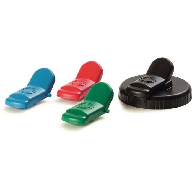 640000 Polypropylene Mixing Container with Black Lid, 1 gal Capacity