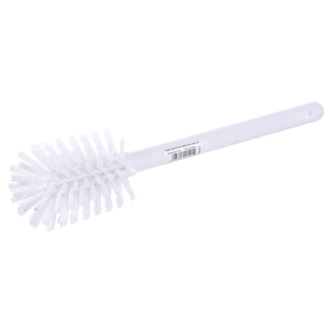 40000EC02 Sparta Color Coded White Soft Polyester Bristles Bottle Brush, 12 in Length