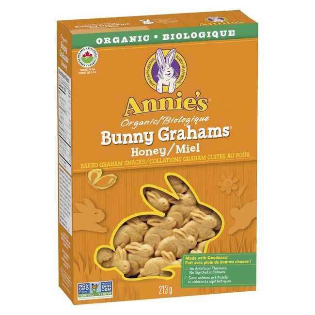 Organic Bunny Grahams Honey Baked Snacks