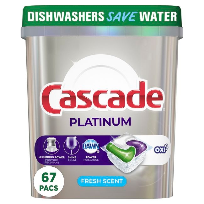 Platinum ActionPacs Plus Oxi Fresh Scent Dishwasher Detergent Pods
