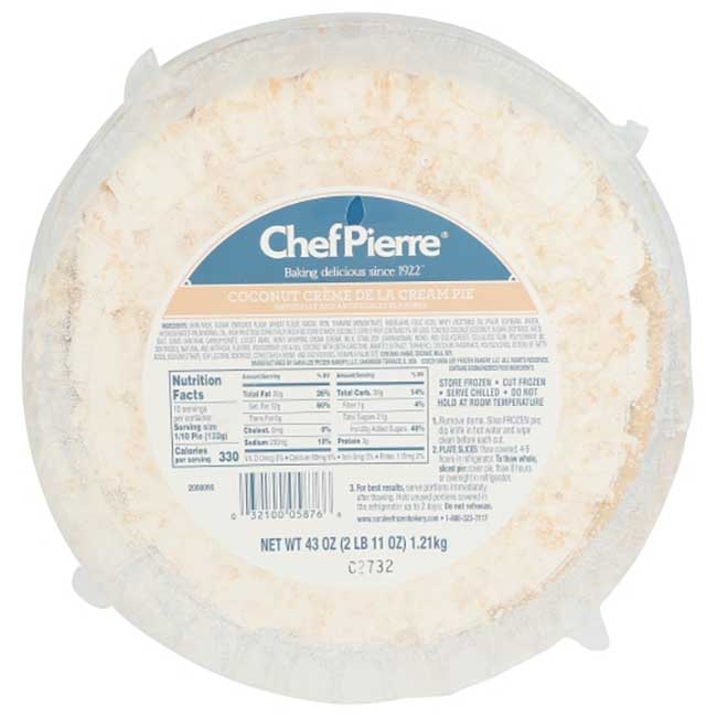 10 in Coconut Creme de la Cream Pie