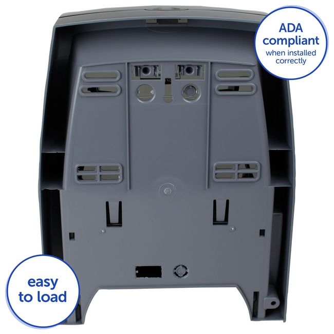 Sanitouch Black Manual Hard Roll Towel Dispenser for 1.75 in Core Towel