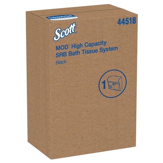 Black High Capacity Toilet Paper Dispenser