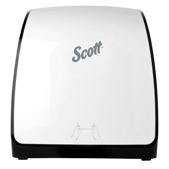 Slimroll White Manual Towel Dispenser for Orange Core Towel