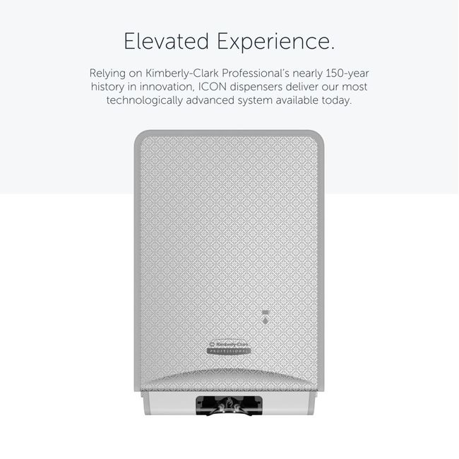 Icon Automatic Soap/Sanitizer Dispenser with Silver Mosaic Faceplate
