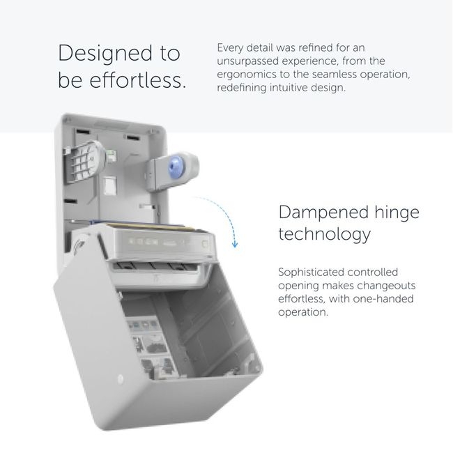ICON Gray Automatic Hard Roll Towel Dispenser without Faceplate