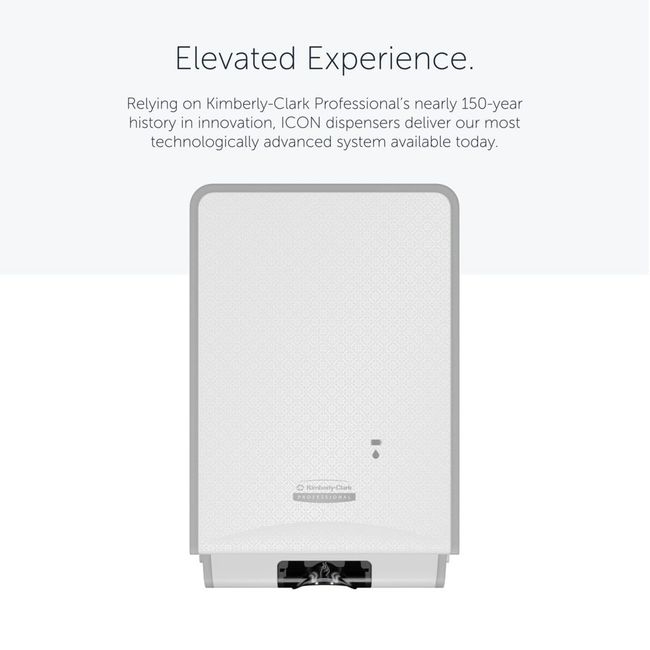 Icon Automatic Soap/Sanitizer Dispenser with White Mosaic Faceplate