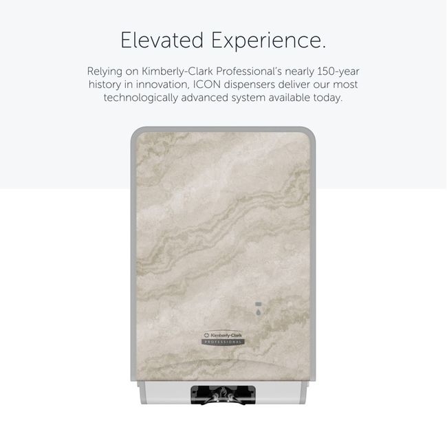 Icon Automatic Soap/Sanitizer Dispenser with Warm Marble Faceplate