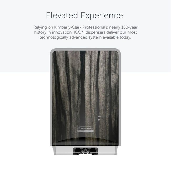 Icon Automatic Soap/Sanitizer Dispenser with Ebony Woodgrain Faceplate